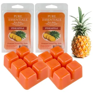 2 Pk Pineapple Wax Melts Cube Candle Warmer Fragrance 2.5oz Aroma Therapy Scents