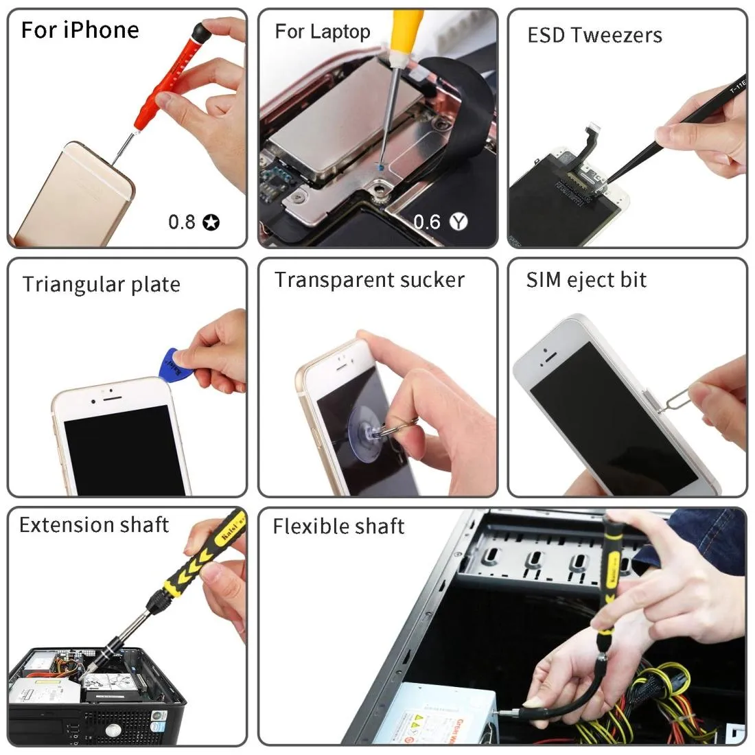 38-in-1 Multifunctional Repair Tool Set for Computers and Phones