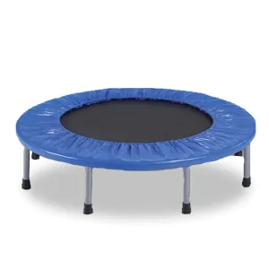 38" Mini Trampoline | Jogger Rebounder | Home Gym Fitness | Blue