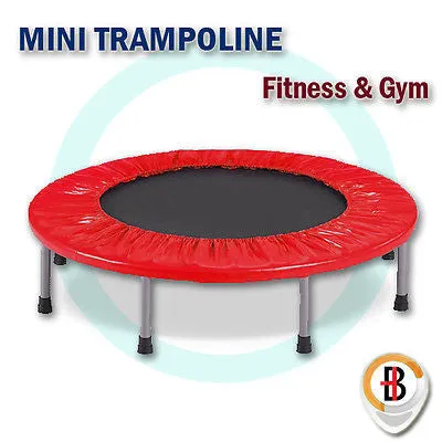 38" Mini Trampoline | Jogger Rebounder | Home Gym Fitness | Red