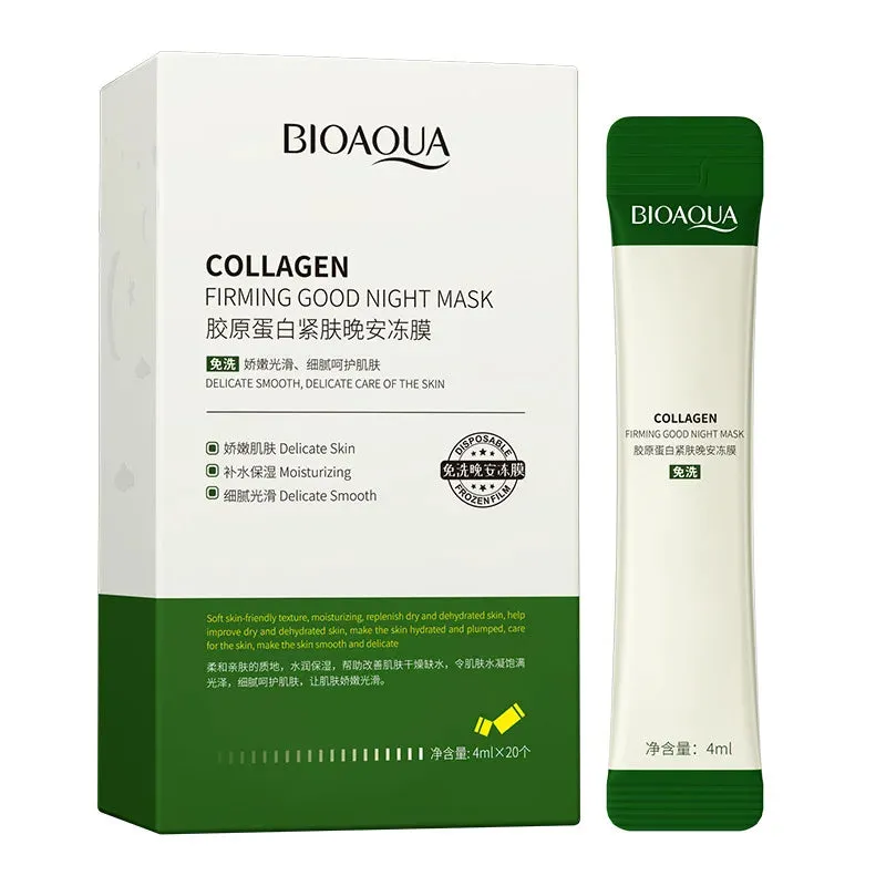 60pcs Collagen Moisturizing Firming Sleeping Facial Masks