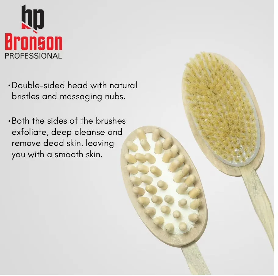 Bronson Professional Natural Bristles Large Bath Brush