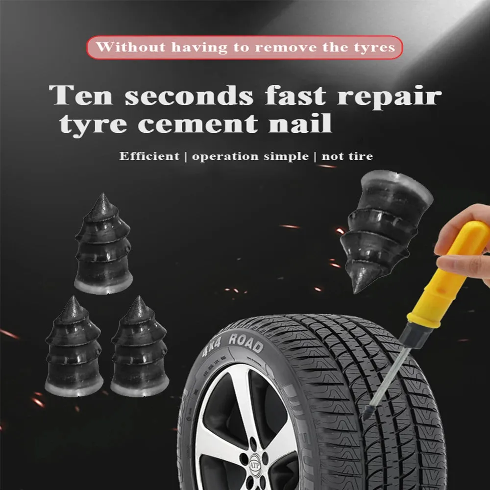Car Tyre Repair Rubber Nail Set 10 30pcs Universal Car Motorcycle Tyre Repair Nails for Truck Scooter Bike Tire Puncture Repair Tool