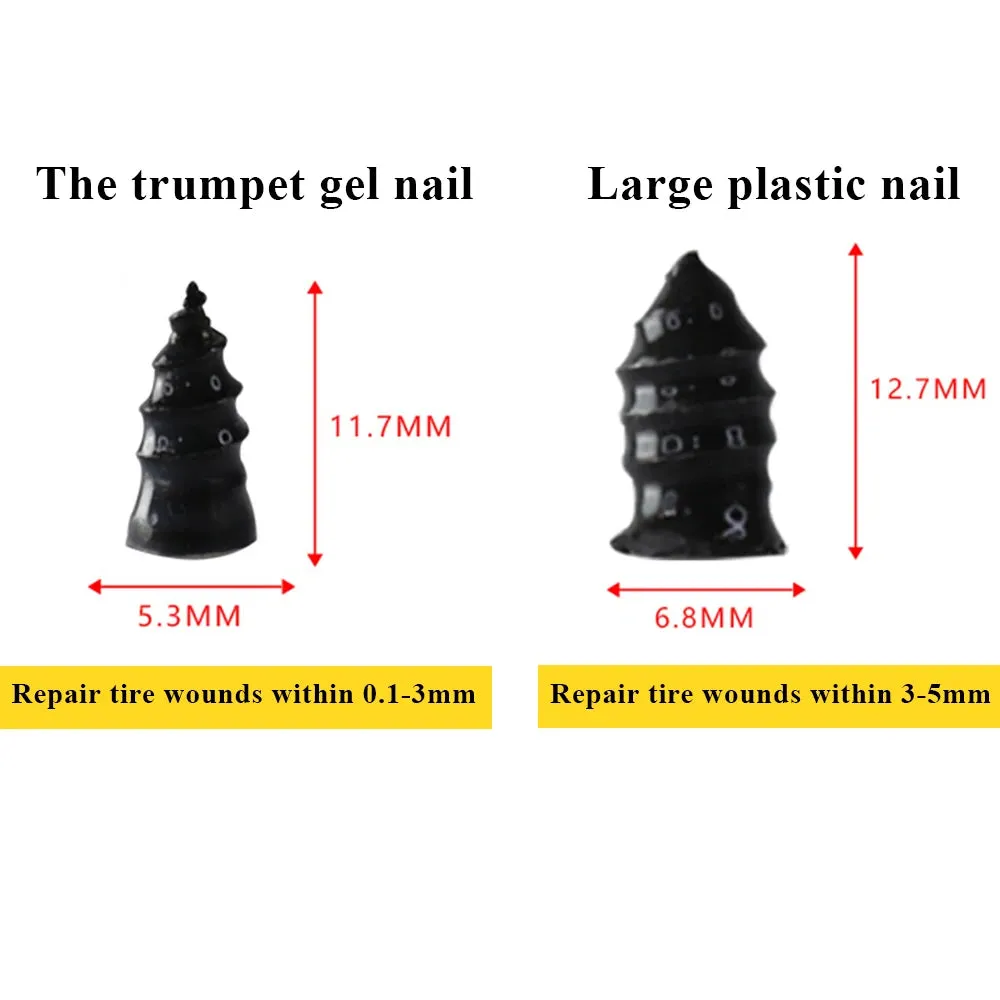 Car Tyre Repair Rubber Nail Set 10 30pcs Universal Car Motorcycle Tyre Repair Nails for Truck Scooter Bike Tire Puncture Repair Tool