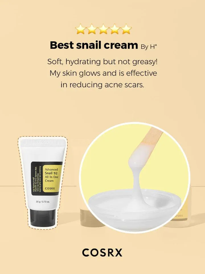 COSRX | All About Snail 4-step Kit | For dry skin & dark spots