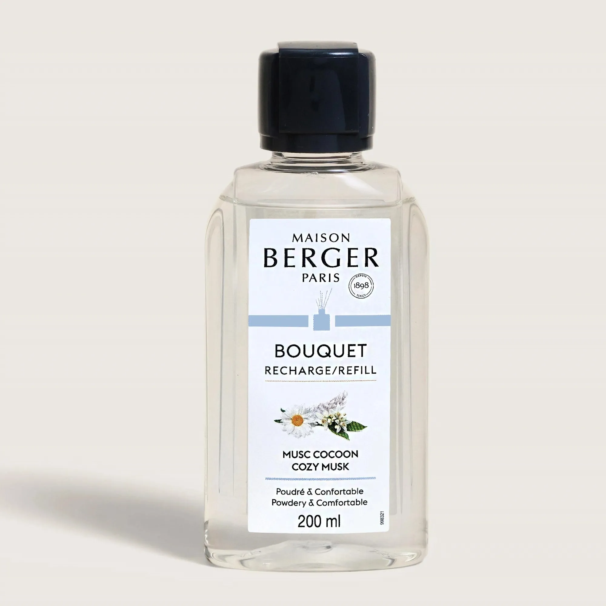 Cozy Musk Scented Bouquet Diffuser Refill 200ml - Maison Berger Paris