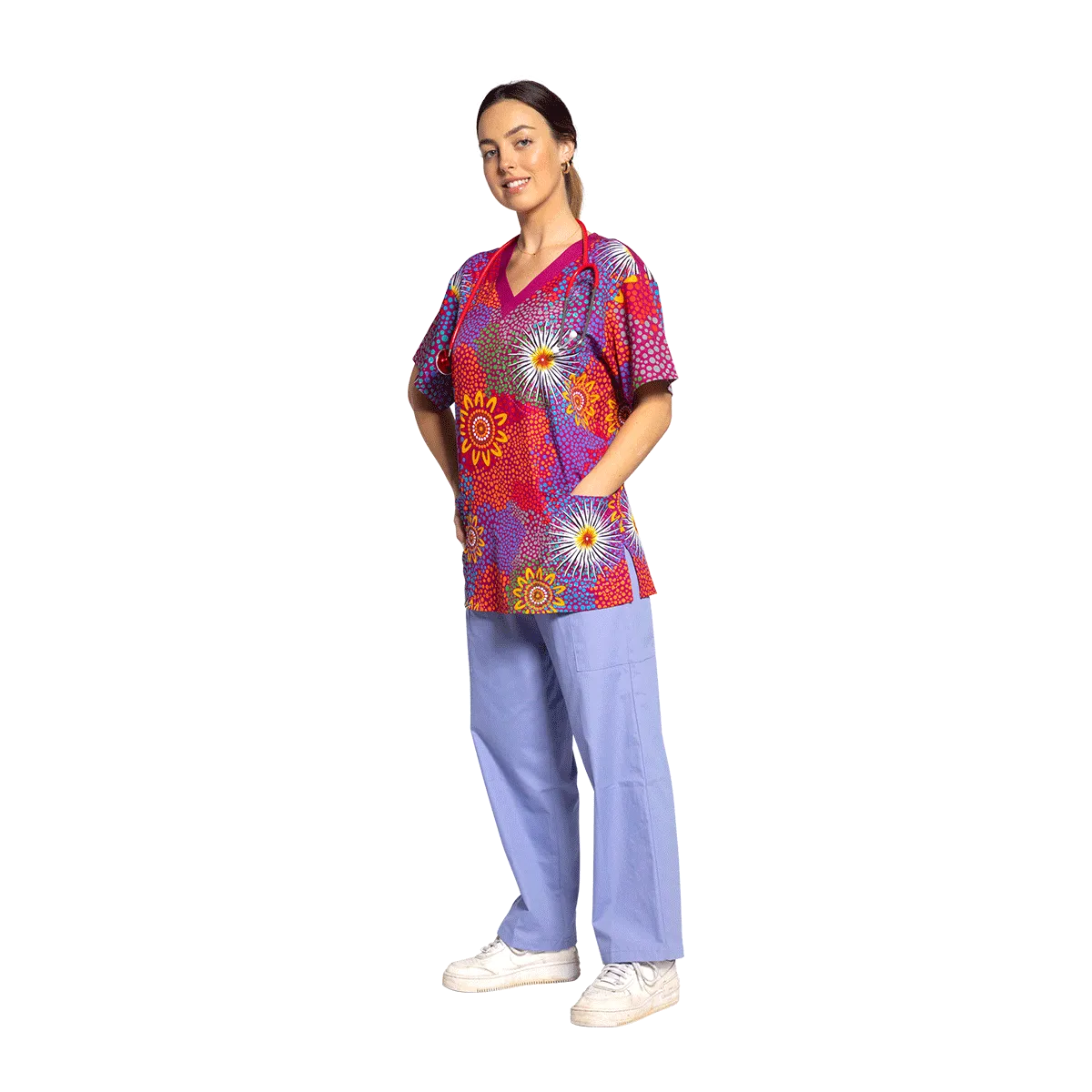 Get Up - Unisex Scrubs Top
