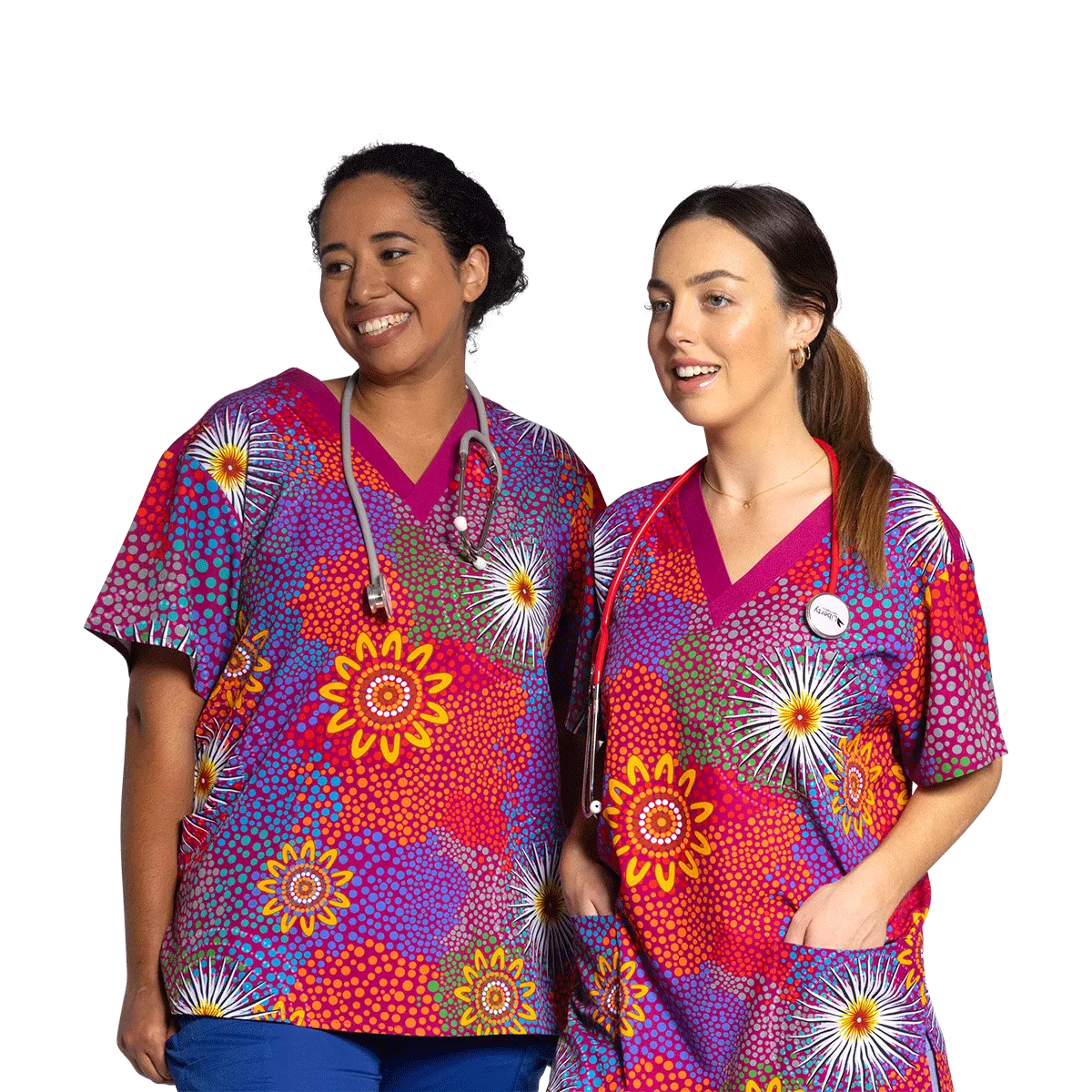 Get Up - Unisex Scrubs Top