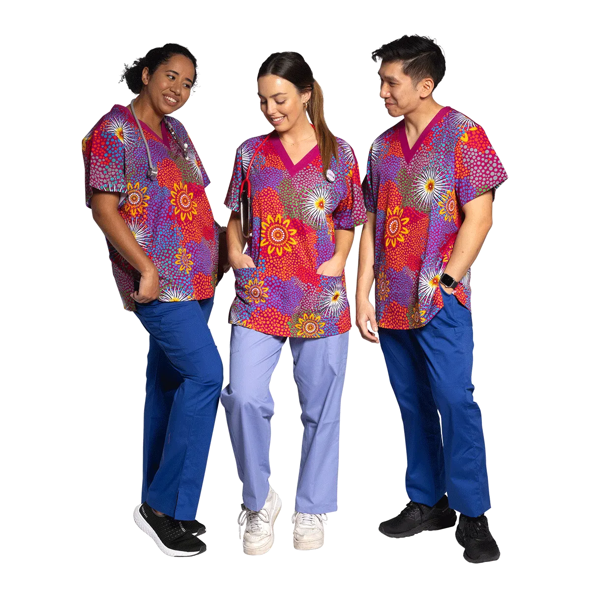 Get Up - Unisex Scrubs Top