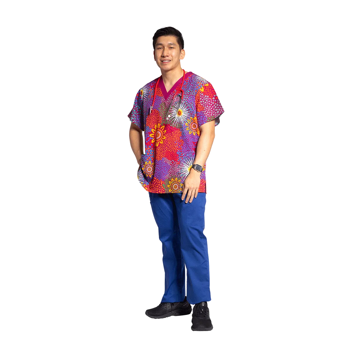Get Up - Unisex Scrubs Top