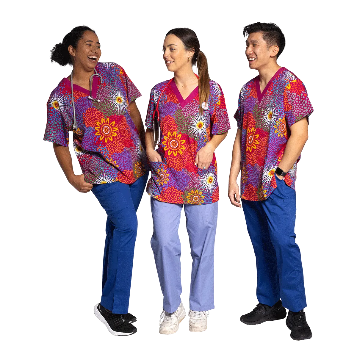 Get Up - Unisex Scrubs Top