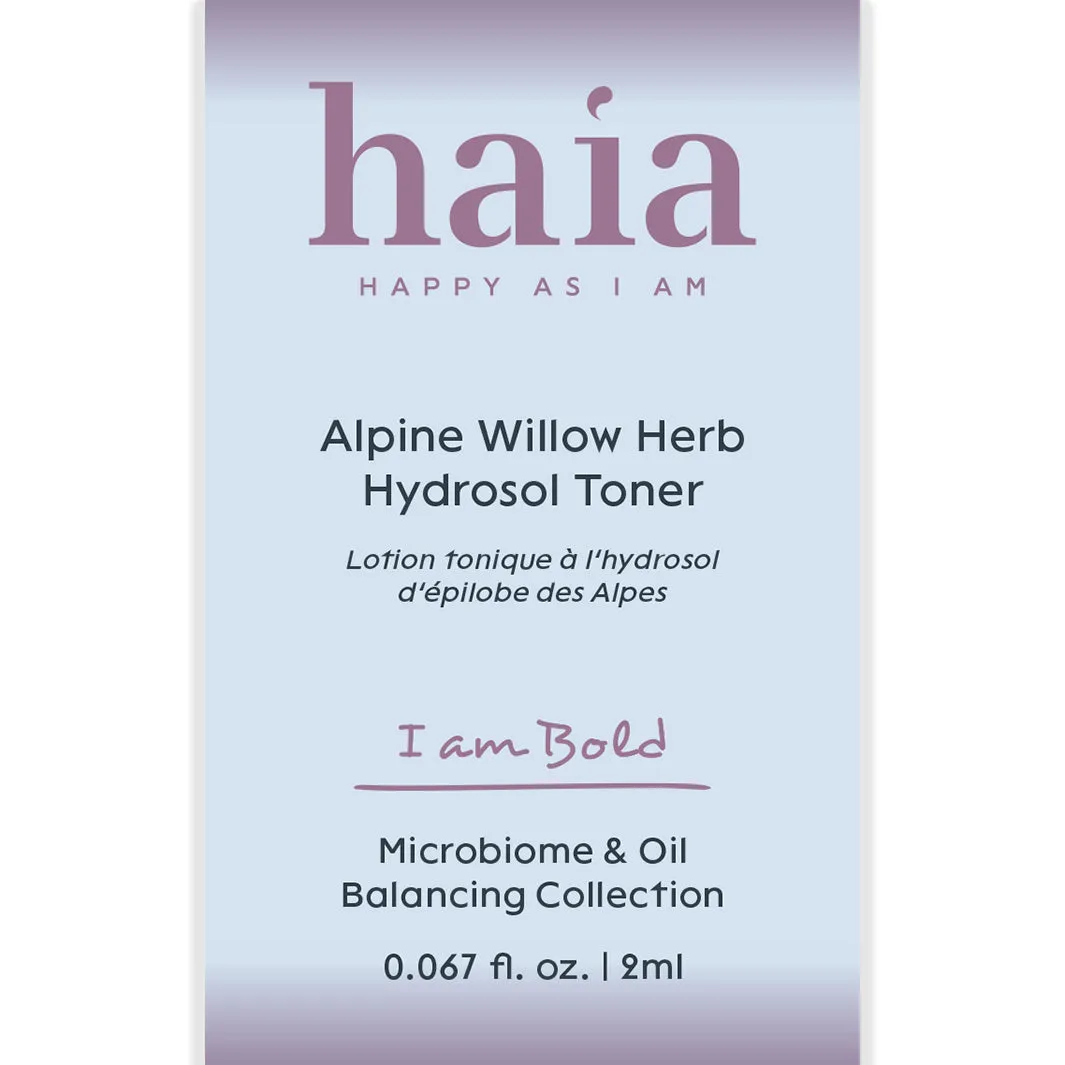 haia "I am Bold" Alpine Willow Herb Hydrosol Toner - Certified Cosmos Organic