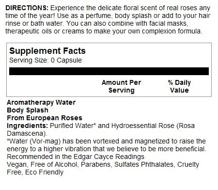Heritage Store Rose Petals Rosewater 1 Gallon Liquid
