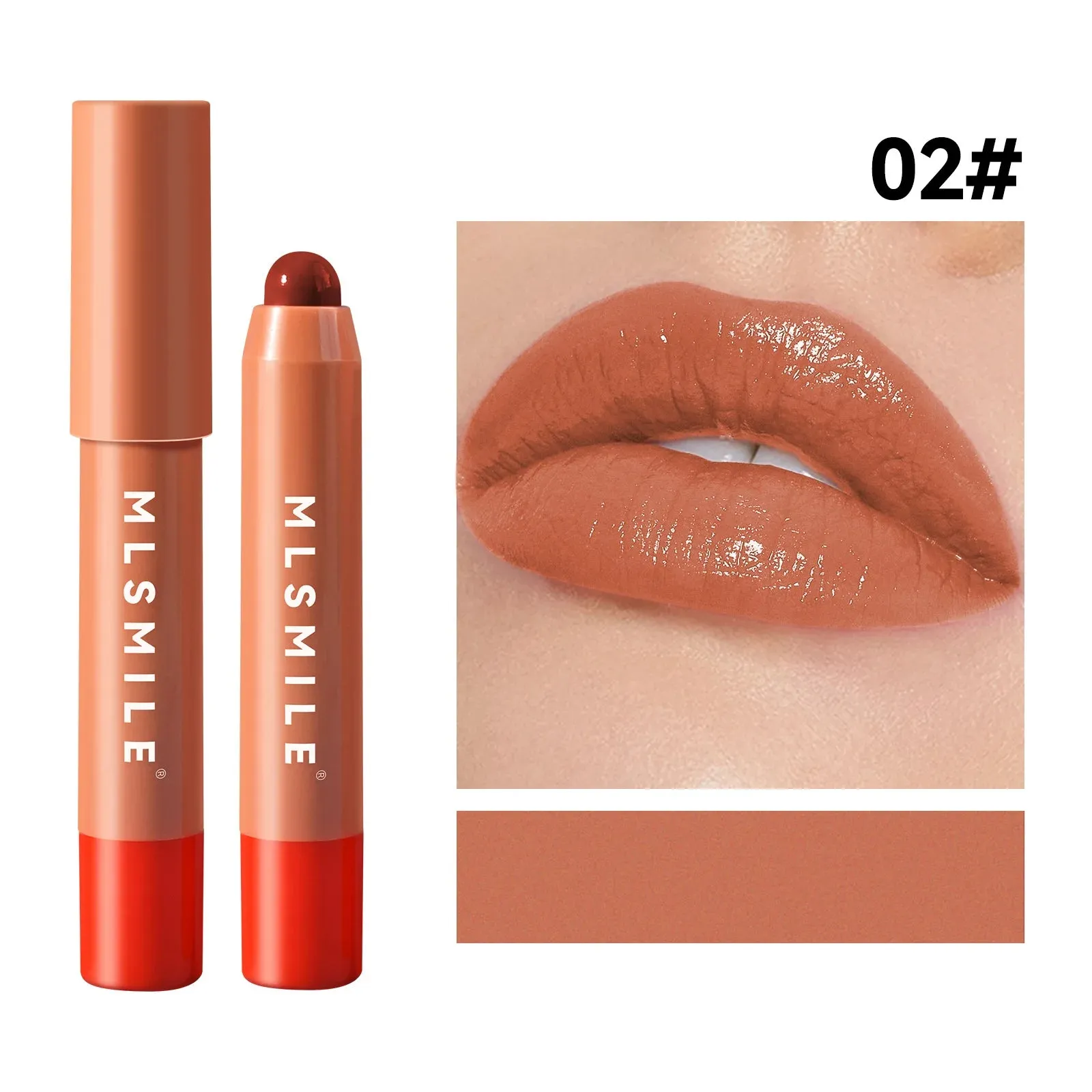 high-quality nude moisturizing cute lip gloss lipstick 2 in 1