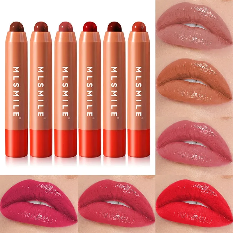 high-quality nude moisturizing cute lip gloss lipstick 2 in 1