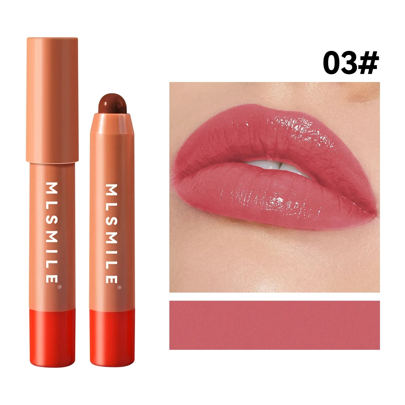 high-quality nude moisturizing cute lip gloss lipstick 2 in 1