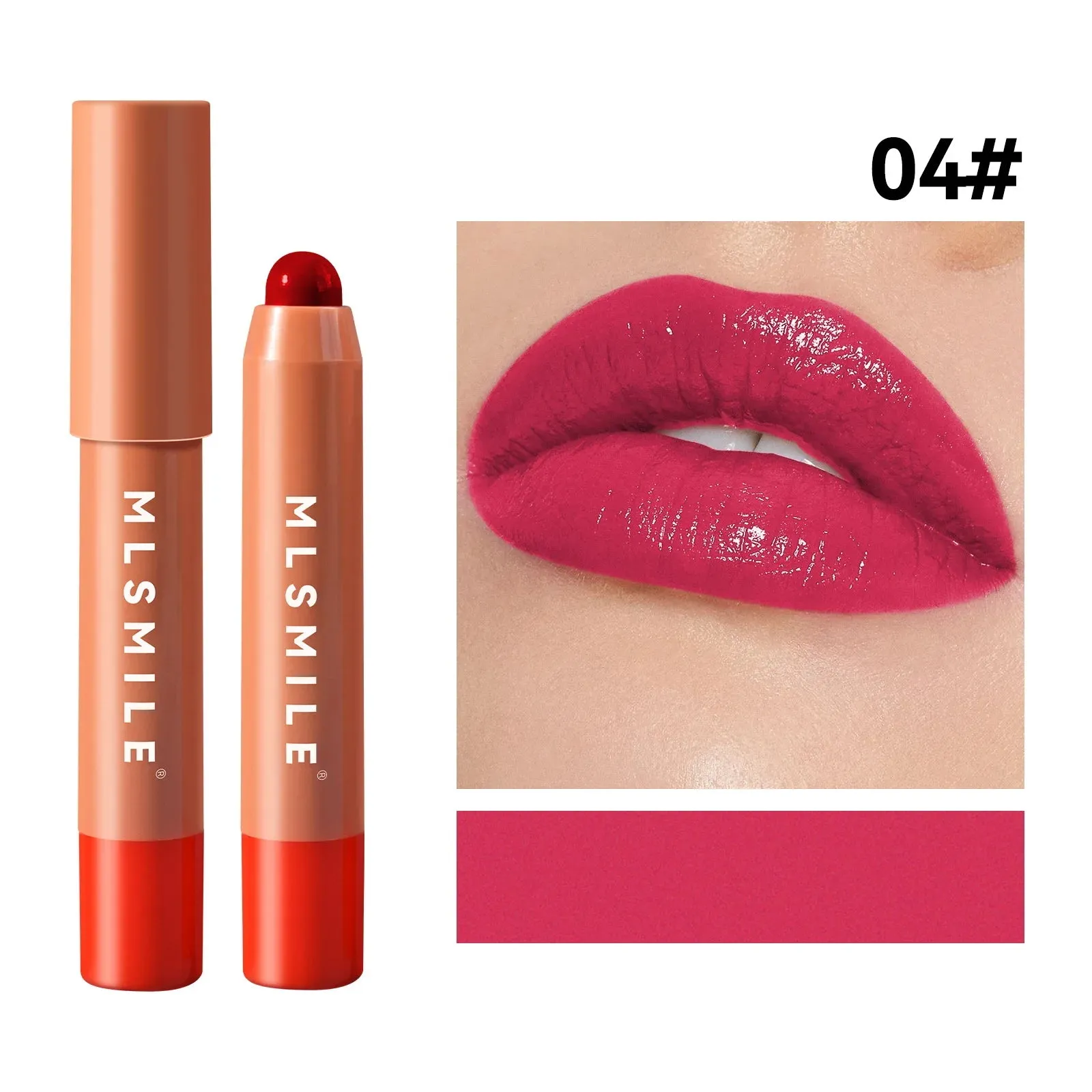 high-quality nude moisturizing cute lip gloss lipstick 2 in 1