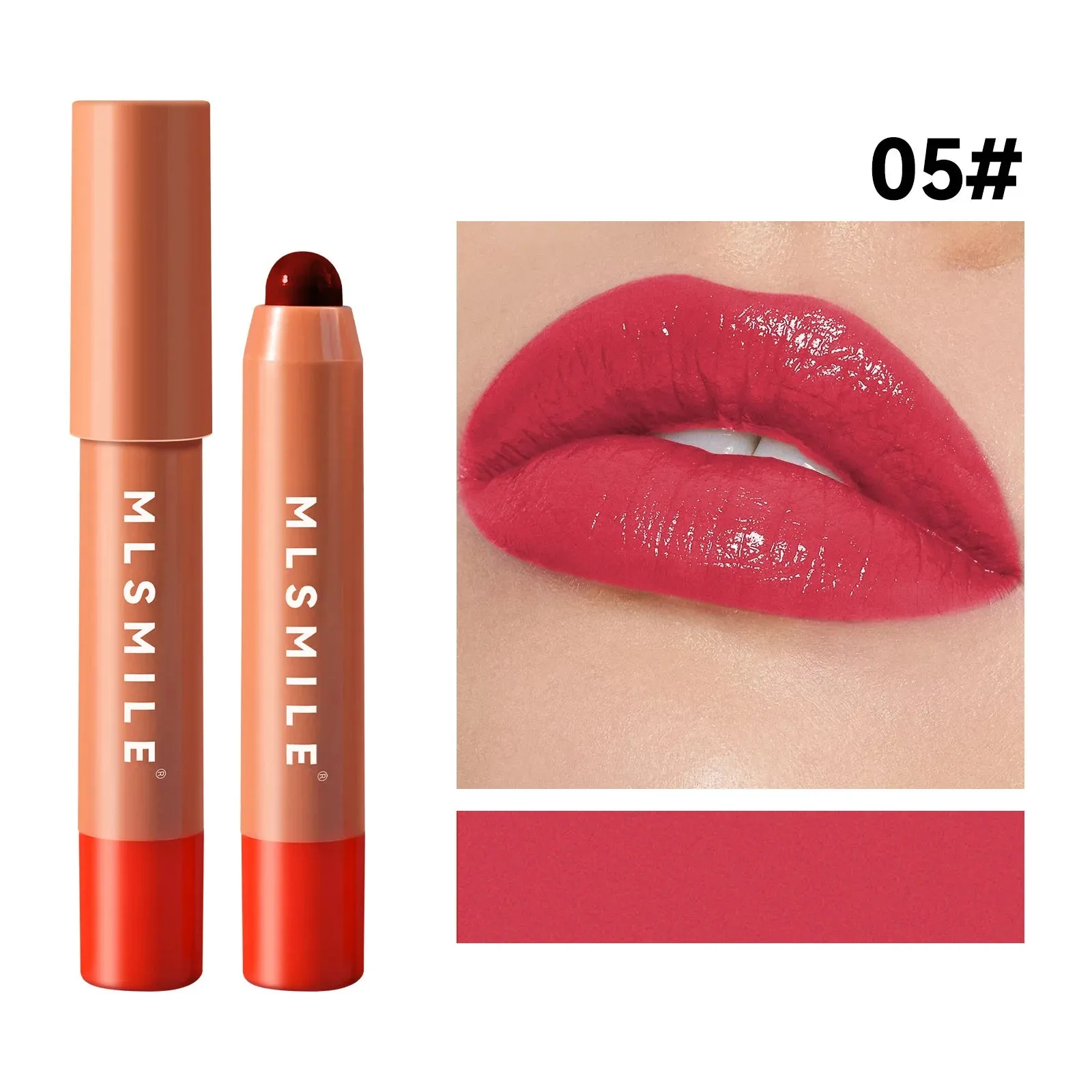 high-quality nude moisturizing cute lip gloss lipstick 2 in 1
