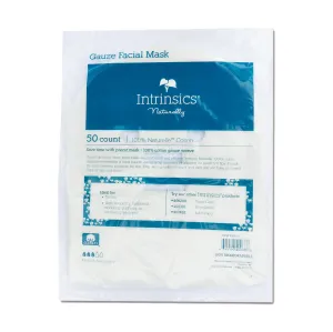 Intrinsics Precut Gauze Facial Masks, 50 ct