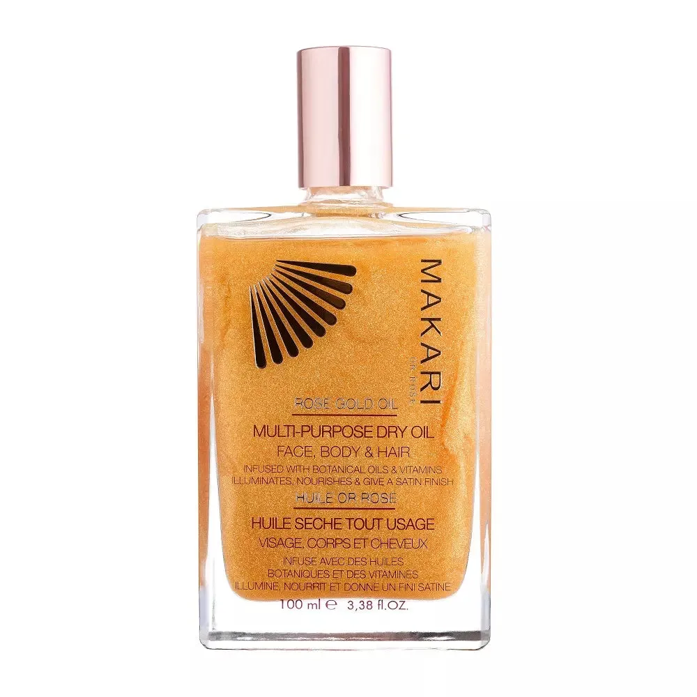 Makari 24K Rose Multi Purpose Dry Shimmer Oil 100ml