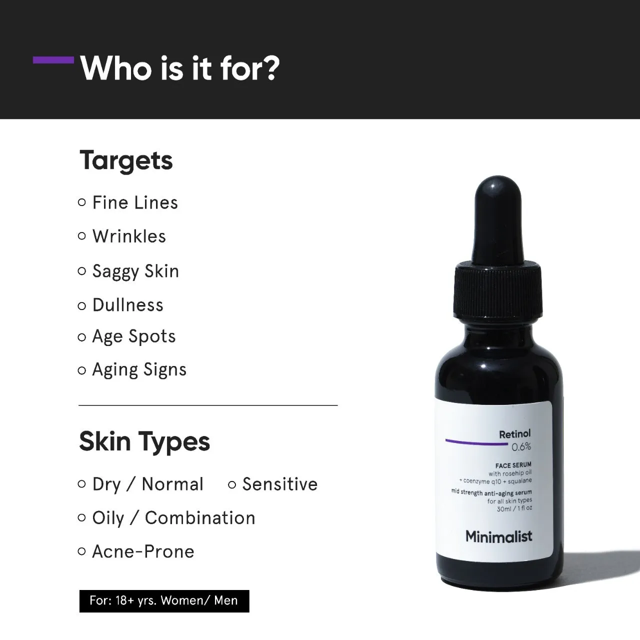 Minimalist Retinol 0.6% Face Serum