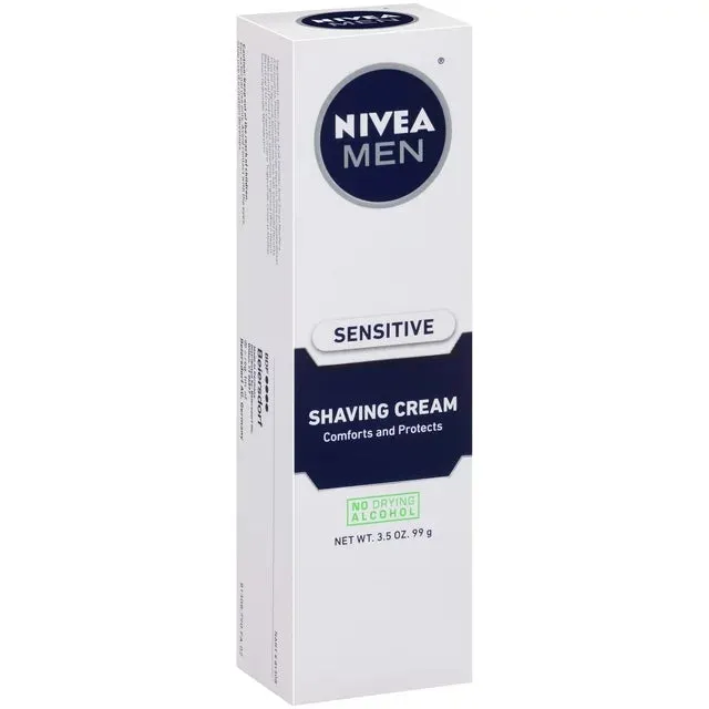 NIVEA MEN - Sensitive Skin Shaving Cream Tube - 3.5oz