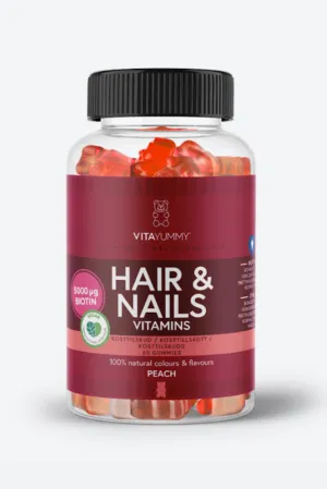 VitaYummy - Kosttilskud - Hair & Nails - Peach - sss