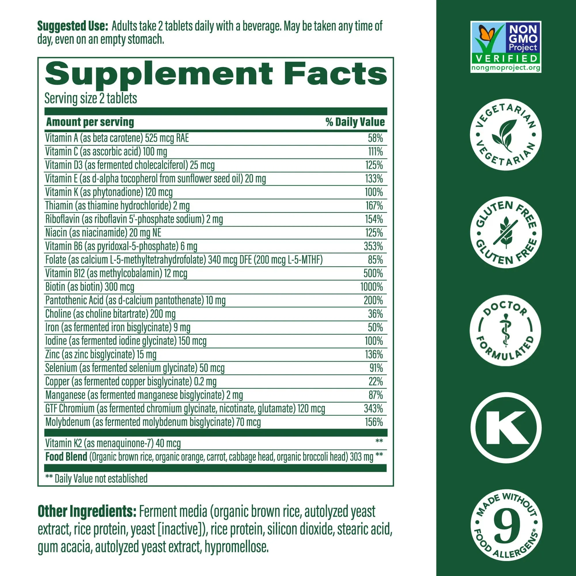 Women's 40  Advanced Multivitamin 60CT