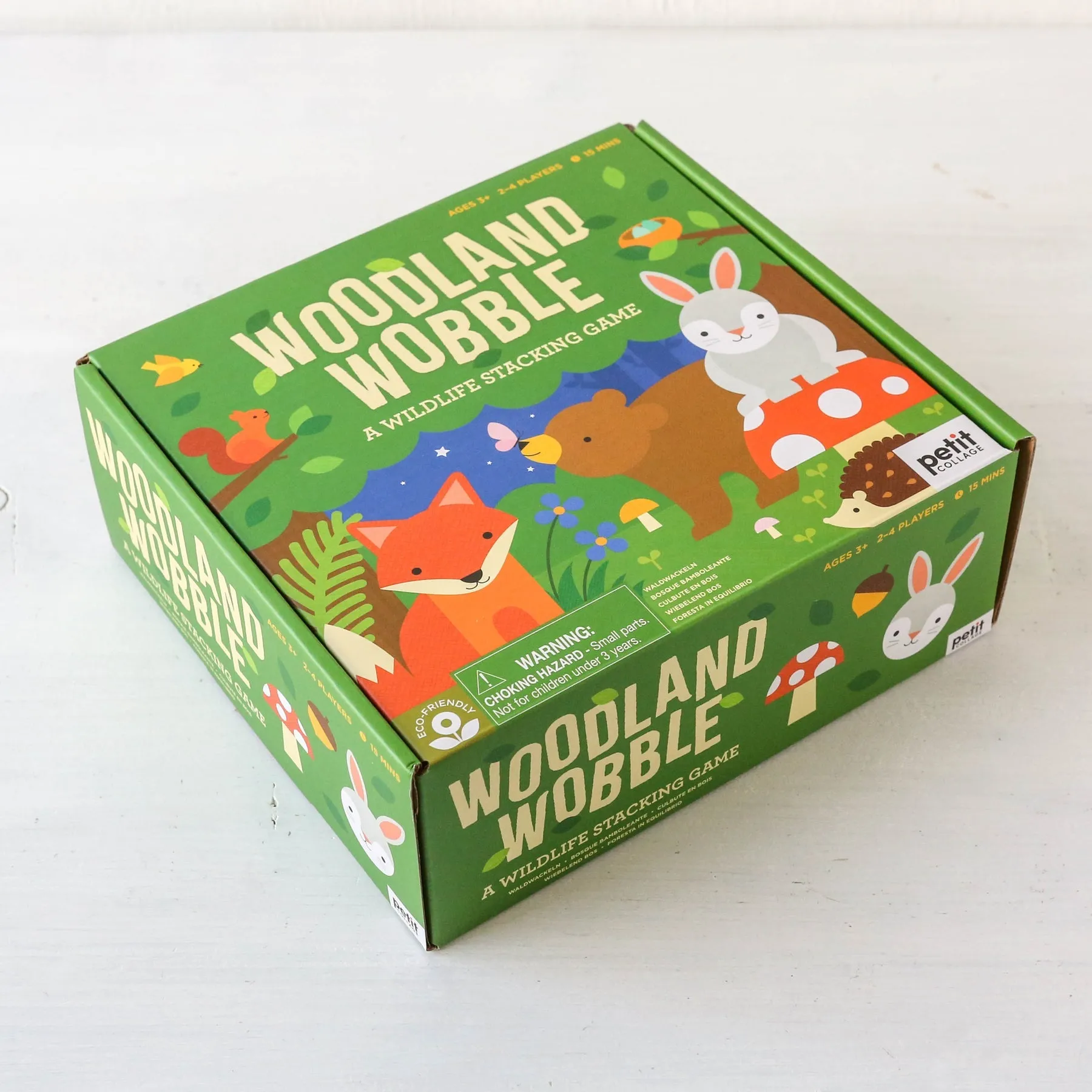 Woodland Wobble: A Wildlife Stacking Gameby Petit Collage